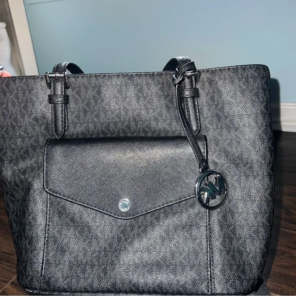 Black Designer Tote Bag (Michael Kors)